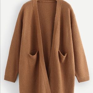 Brown oversized cardigan